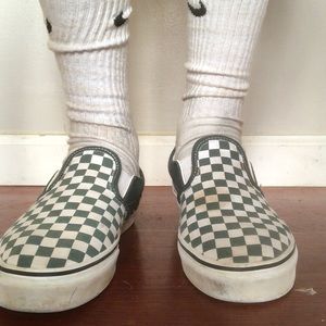 forest green slip on vans